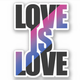 Sticker L'amour bisexuel est l'amour