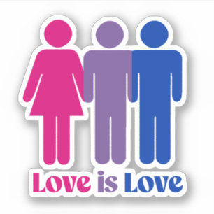 Sticker L'amour bisexuel est l'amour masculin