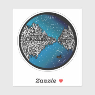 Sticker L'amour dans les étoiles