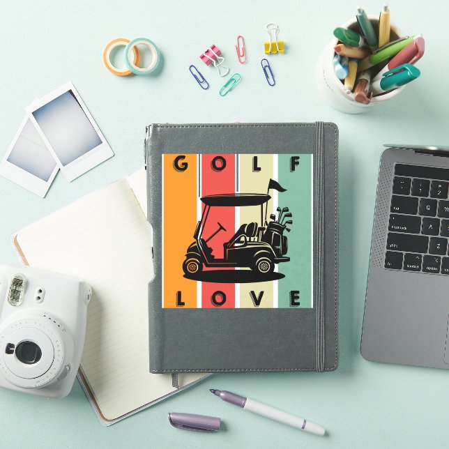 Sticker L'amour du golf (Couverture iPad)