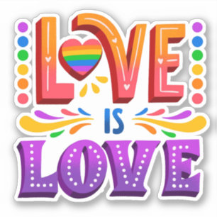 Sticker L'amour est l'amour