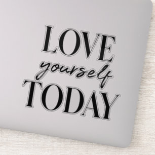 Sticker L'Amour Moderne Vous-même Aujourd'hui Citation Pos