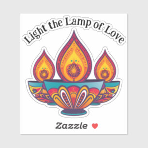 Sticker Lampe Diya : Lampe de l'amour