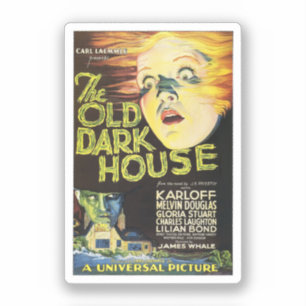 Sticker L'ancienne maison sombre - poster vintage 1932