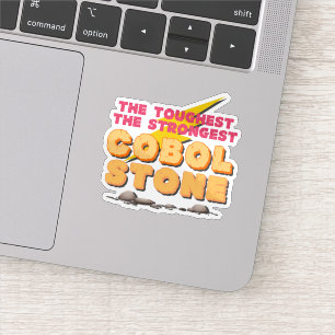 Sticker Langage de programmation Cobol comme une pierre fo