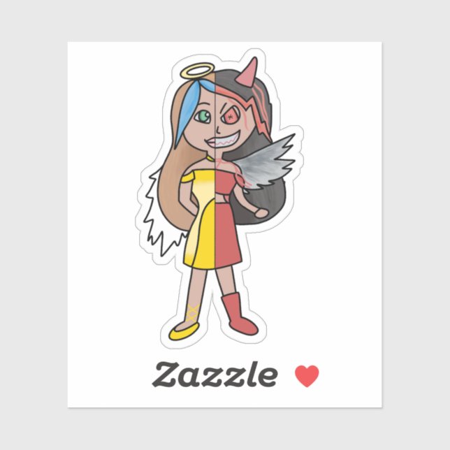 Sticker L'ange dangereux (Feuille)