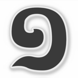 Sticker Langue cambodgienne de Khmer du numéro 1/un/១