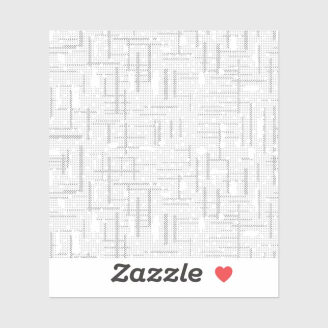 Sticker Langue Design Trente-deux (Feuille)