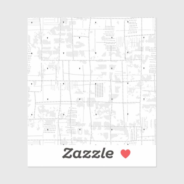 Sticker Langue Design Trente-quatre (Feuille)