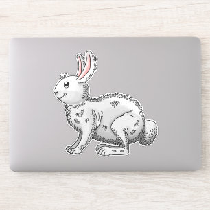 Sticker Lapin blanc de Pâques