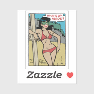 Sticker Lapin de plage bronzé Bikini Girl • Qu'est-ce qui 