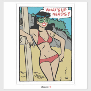 Sticker Lapin de plage bronzé • Qu'est-ce qui se passe, le
