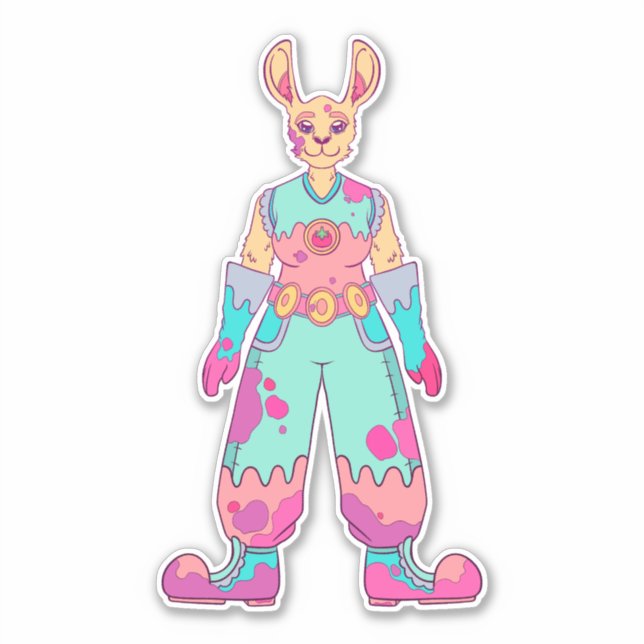 Sticker Lapin d'été (Devant)