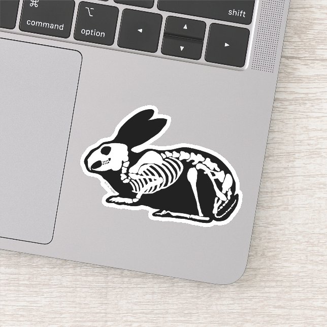 Sticker Lapin squelette (Détail)