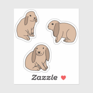 Sticker lapins à oreilles de disquette