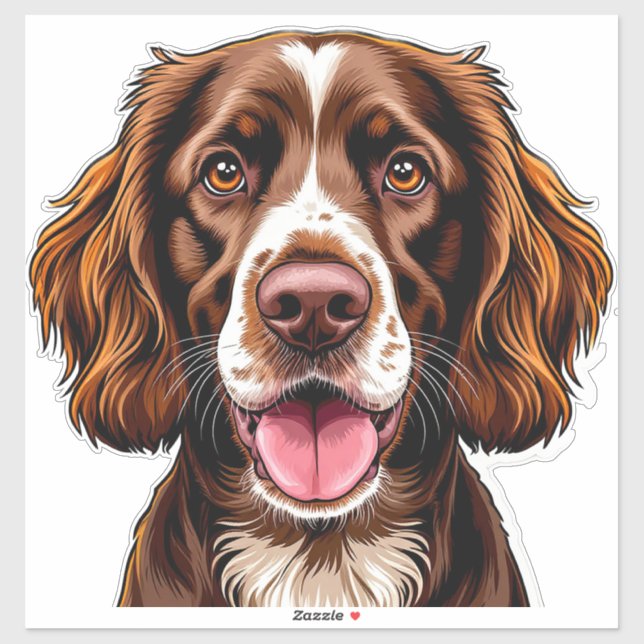 Sticker L'art adorable et charmant de chiots (Feuille)