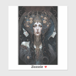 Sticker L'art de l'Imaginaire de la reine noire