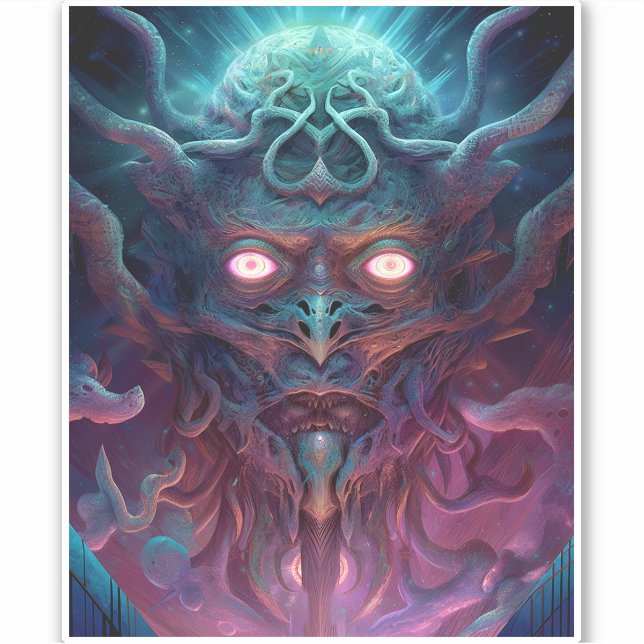 Sticker L'art de l'Imaginaire sombre surréaliste (Devant)