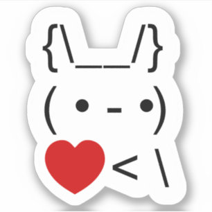 Sticker L'Art Texte D'ASCII Le Lapin De Lapin Reprend Le C