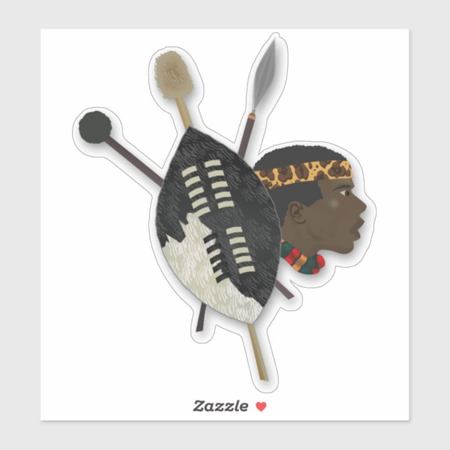 Sticker L'art tribal africain (Feuille)