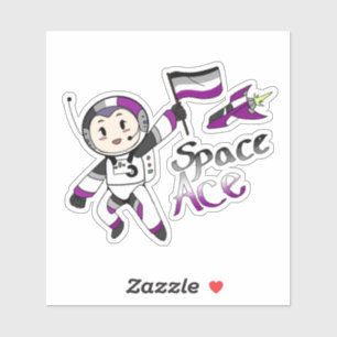 Sticker L'as dans l'espace (Fierté sexuelle)