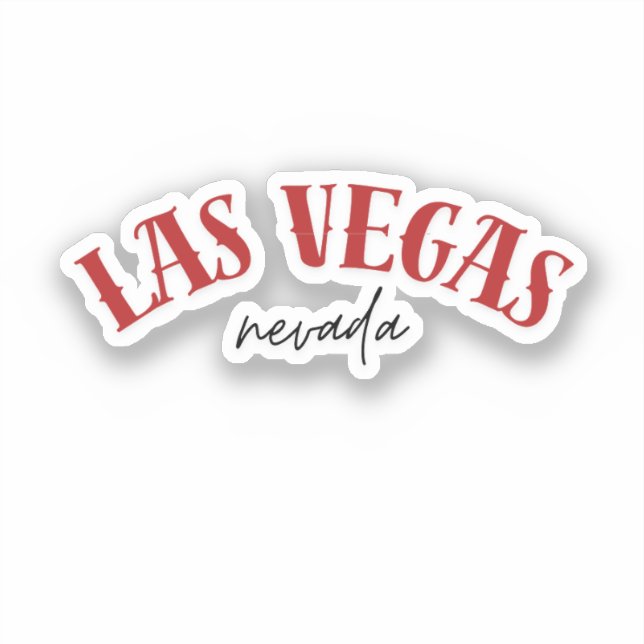 Sticker Las Vegas Nevada | Rouge Cool (Recto)