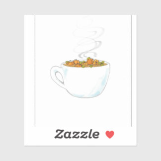 Sticker Latte de patchs citrouille