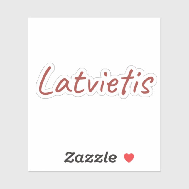 Sticker Latvietis (Feuille)