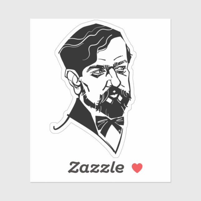 Sticker laude Debussy (Feuille)