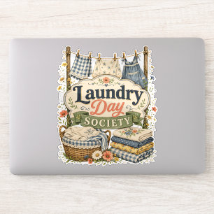 Sticker Laundry Day Society Cottagecore Florales