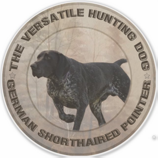 Sticker L'autocollant de chien de chasse polyvalent (Devant)