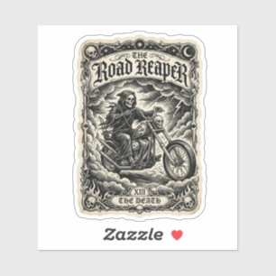 Sticker L'autocollant de tarot de la mort de la faucheuse