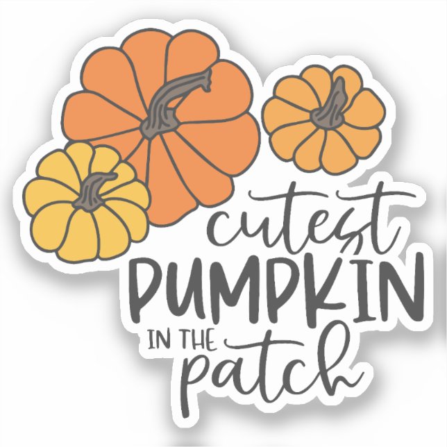 Sticker L'Automne, Cutest Pumkin (Recto)