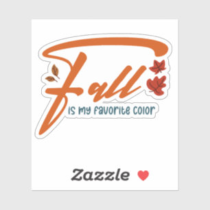 Sticker L'automne est ma couleur préférée – Esthétique aut