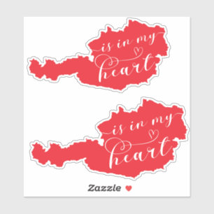 Sticker L'Autriche Est Dans Mon Coeur