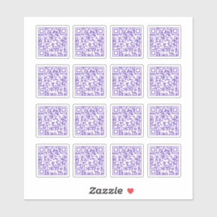 Sticker Lavande QR Code Laser Coupe Vinyle