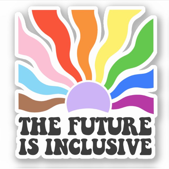 Sticker L'avenir est inclusif (Devant)