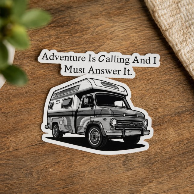 Sticker L'aventure appelle, je dois répondre Explorer le p (Créateur téléchargé)