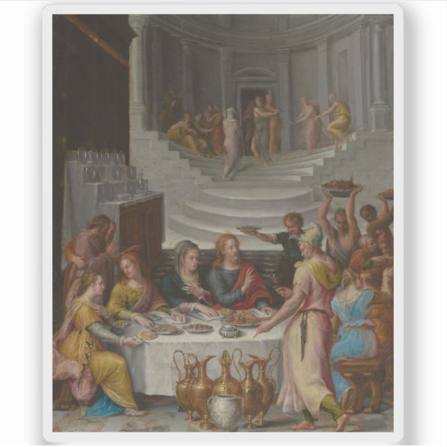 Sticker Lavinia Fontana - Fête Mariage à Cana (Devant)