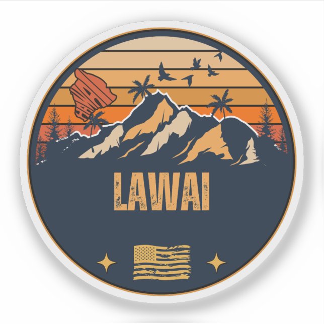 Sticker Lawai, Hawaï (Devant)