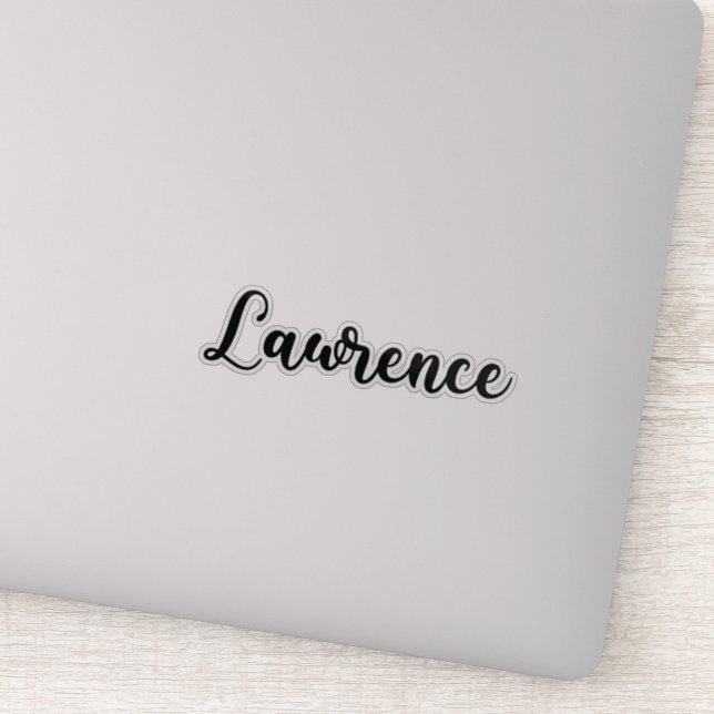 Sticker Lawrence Name - Calligraphie manuscrite (Détail)