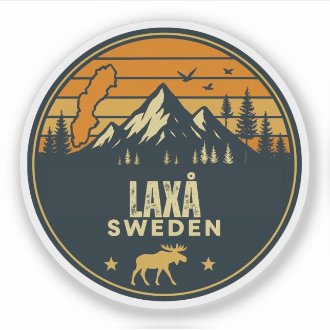 Sticker Laxå, Suède Sverige (Devant)