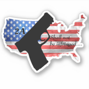 Sticker Le 2e Amendement Ne Doit Pas Être Porté Drapeau Pi