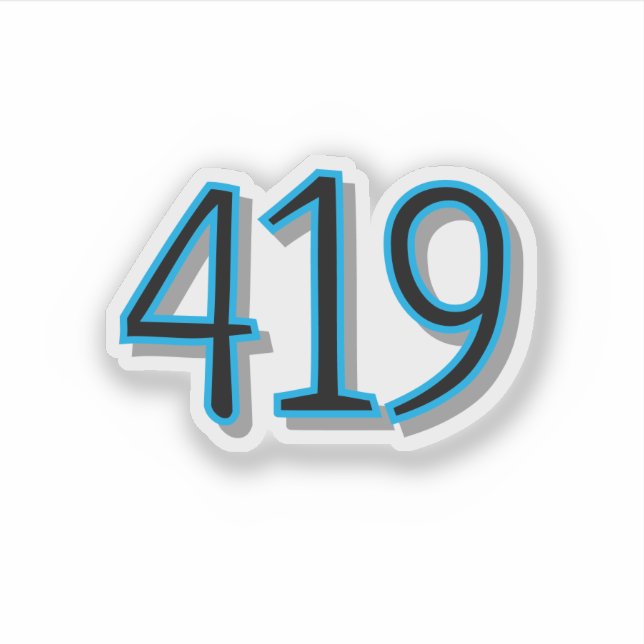 Sticker Le 419 - Toledo, Ohio (Devant)