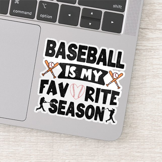 Sticker Le Baseball Est Ma Saison Préférée, Le Baseball Dr (Détail)