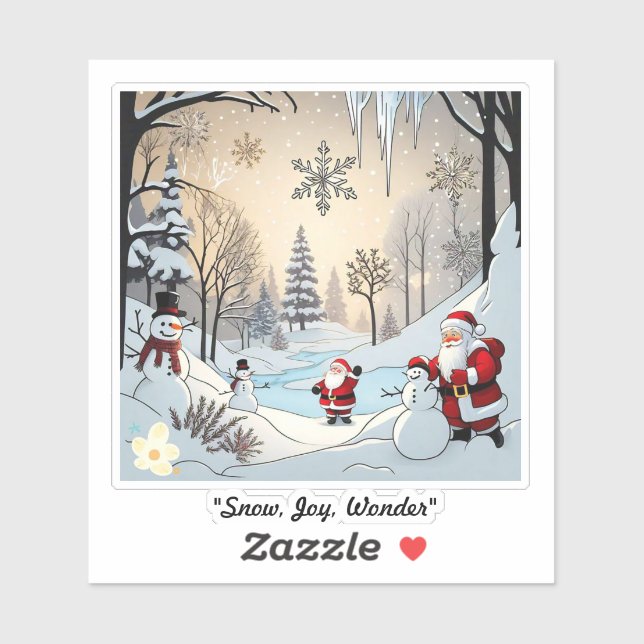 Sticker "Le bois d'oeuvre pacifique de l'hiver" (Feuille)