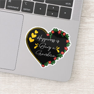 Sticker Le bonheur d'être une grand-mère Mignonne nouvelle