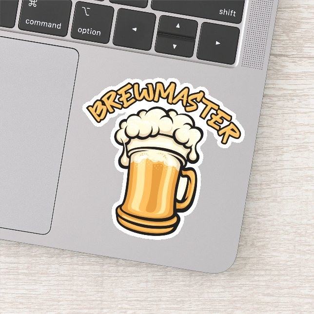 Sticker Le Brewmaster a besoin d'une bière (Détail)