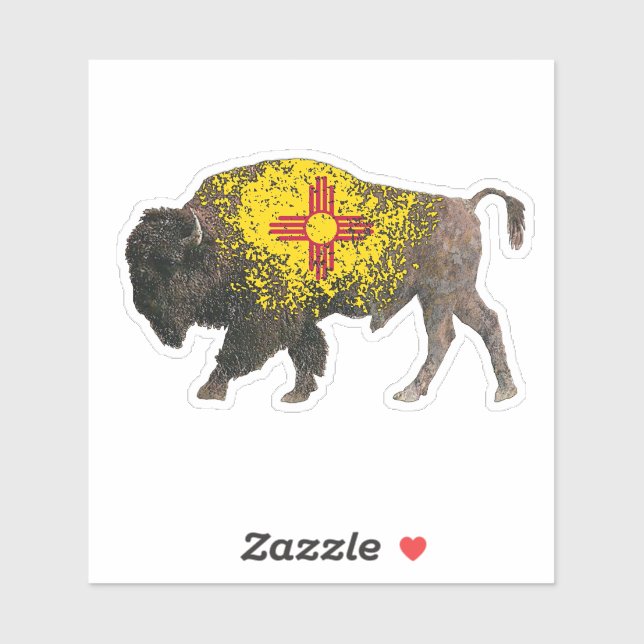 Sticker Le buffle sacré du Nouveau-Mexique (Feuille)