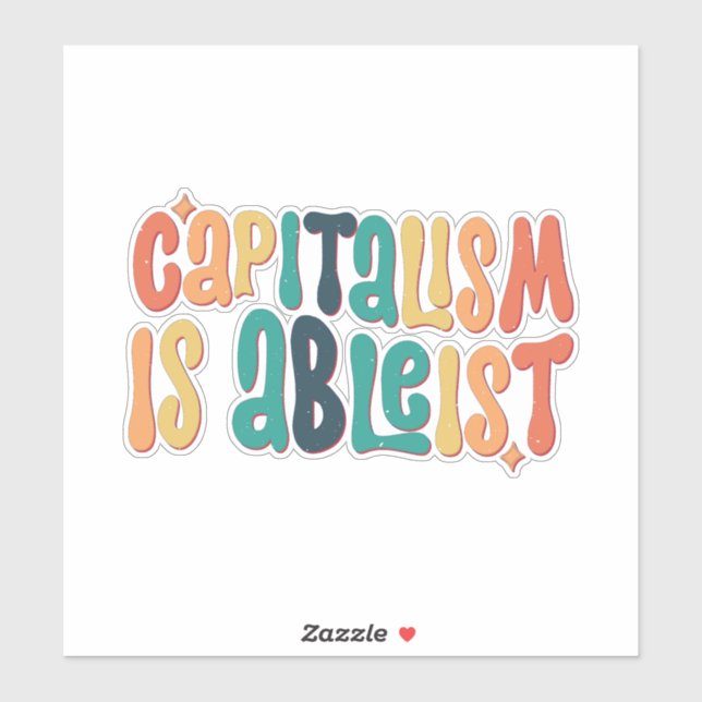 Sticker le capitalisme est acceptable (Feuille)